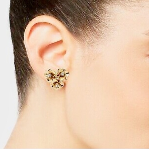 Kate Spade 14k Gold Flower Earrings - Picture 2 of 8